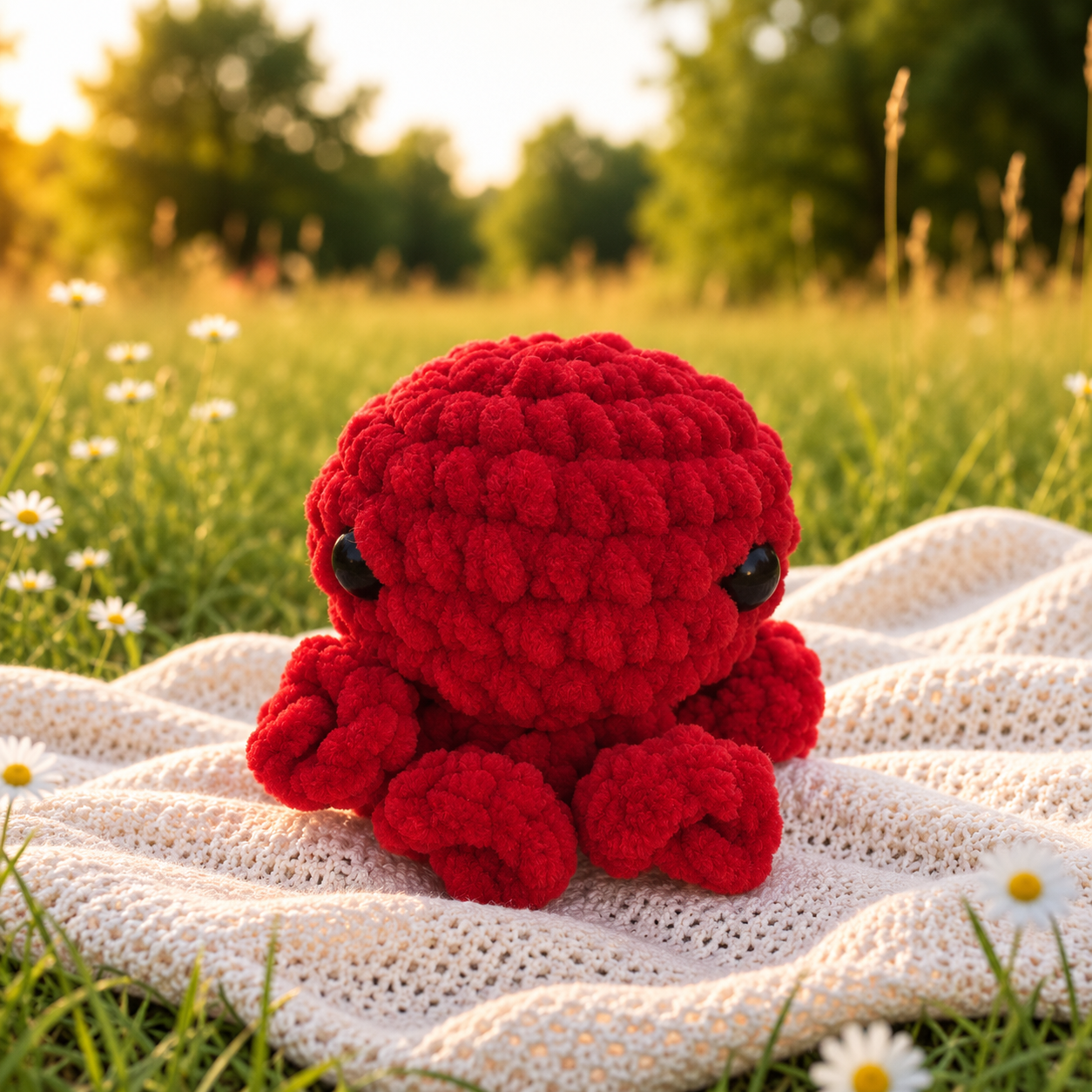 Peluche « Siggi » petite - rouge